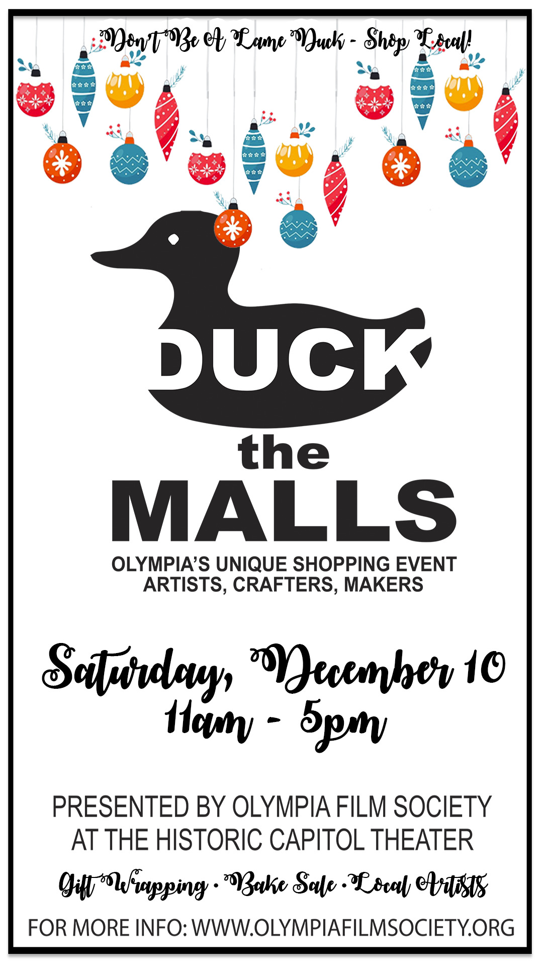 DUCK THE MALLS HOLIDAY CRAFTMAKERS EVENT 2022
